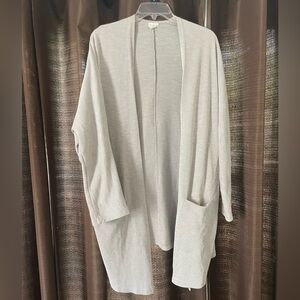 Open-front flowy cardigan OSFA